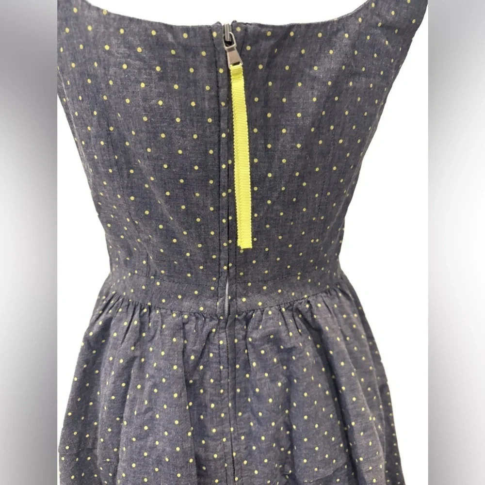 Marc by Marc Jacobs Blue Polka Dot Dress with pockets. Size 6
